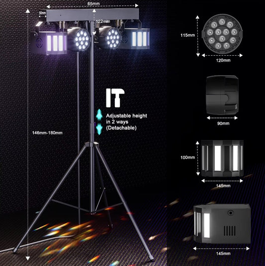 Complete lichtshow op statief